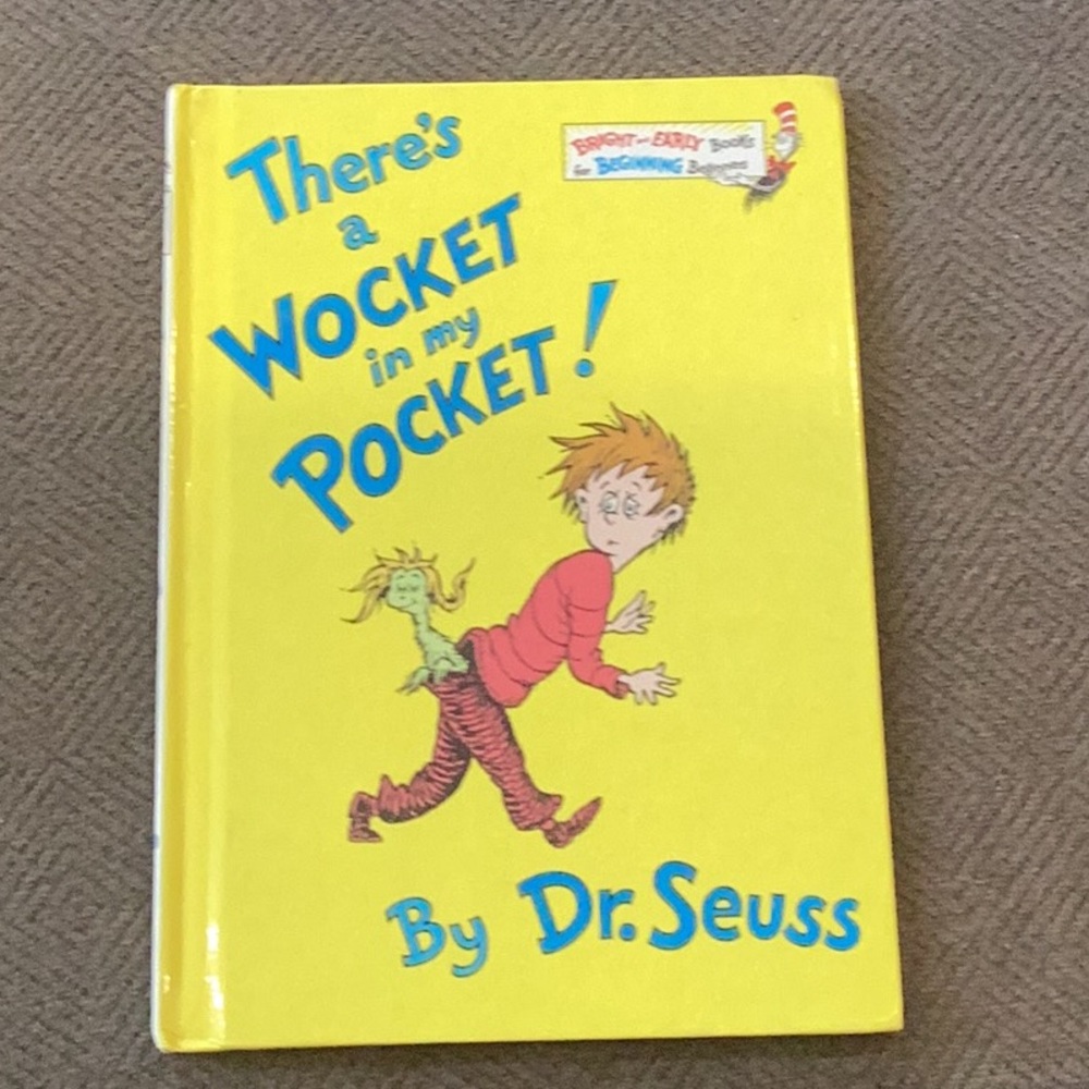 4/$20 There’s a Wocket in my Pocket Children’s Hard Cover Book